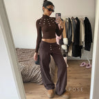 Graciela Ribbed Turtleneck Top