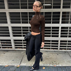 Graciela Ribbed Turtleneck Top