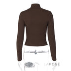 Graciela Ribbed Turtleneck Top