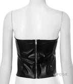 Gretta Zipper Tube Top