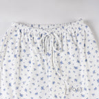 Grey Floral Drawstring Lounge Pants