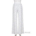 Grey Floral Drawstring Lounge Pants