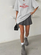Haizlee Contrast Embroidered Polo Tee
