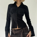 Halina Classic Button-Up Shirt