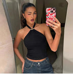 Halter Tie-Up Backless Tank Top