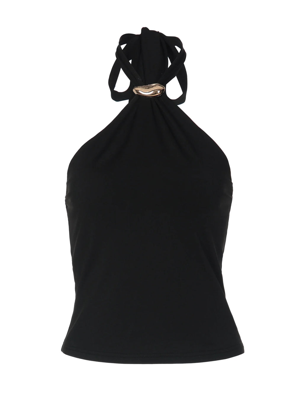 Halter Tie-Up Backless Tank Top