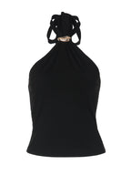 Halter Tie-Up Backless Tank Top