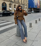 Hareem Suede Double-Breasted Jacket