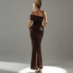 Hayat One-Shoulder Ruched Maxi Dress