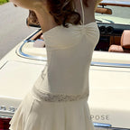 Haydee Lace Halter Mini Dress