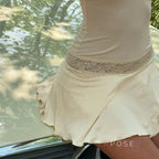 Haydee Lace Halter Mini Dress