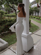 Haydee Off Shoulder Fishtail Dress