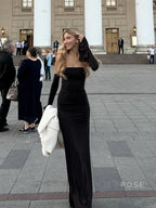 Haydee Off Shoulder Fishtail Dress