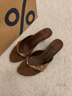 Hayven Retro Rivet Stiletto Sandals