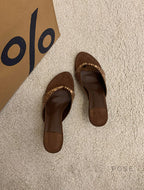 Hayven Retro Rivet Stiletto Sandals