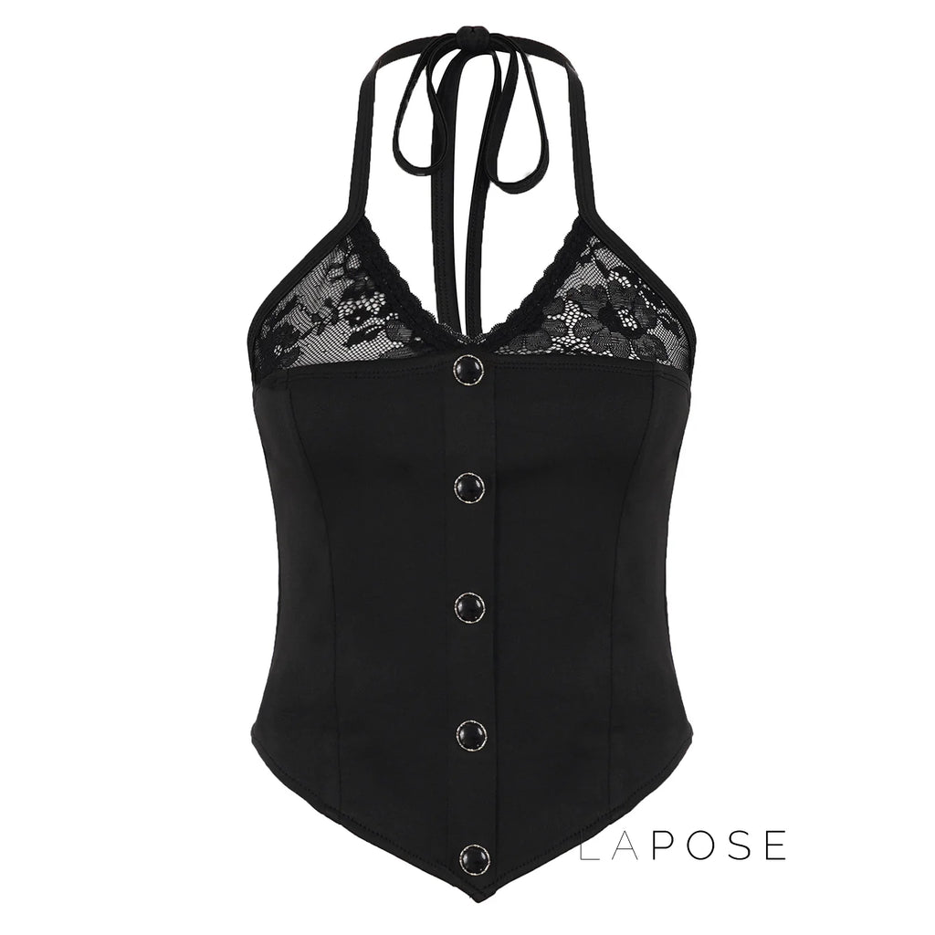 Heavenlee Lace Halter Top