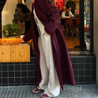 Heavenleigh Wine Red Long Coat