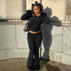 Hendrix Fluffy Rhinestone Lounge Set