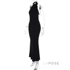 Iliana Halter Backless Maxi Dress