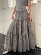 Inaaya Ruffle Maxi Skirt