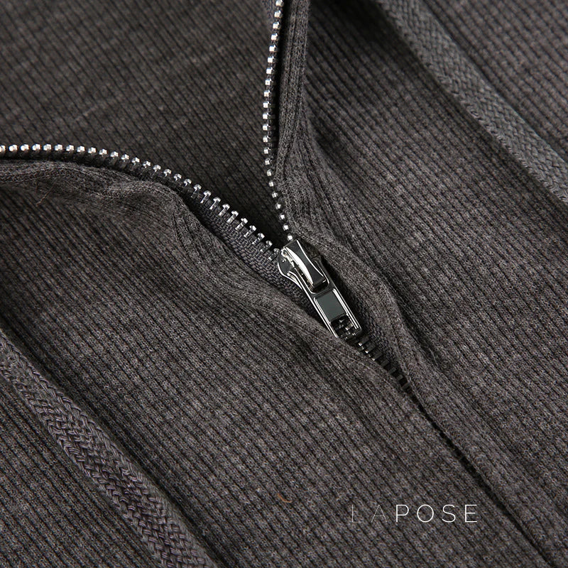 Isabel Knitted Zip Hoodie