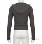 Isabel Knitted Zip Hoodie