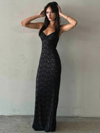Iyonna Lace Trim Maxi Dress