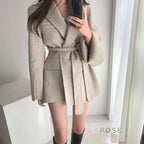 Jalaya Tailored Belted Coat