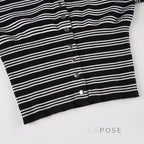 Jamari Striped Cardigan Short Set