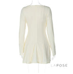 Jamyah Pleated Mini Dress