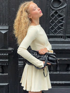 Jamyah Pleated Mini Dress