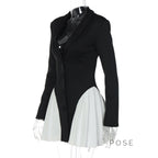Jayani Contrasting Trim Skirt Set