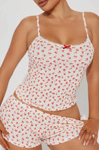 Jaycie Cherry Print Lounge Set