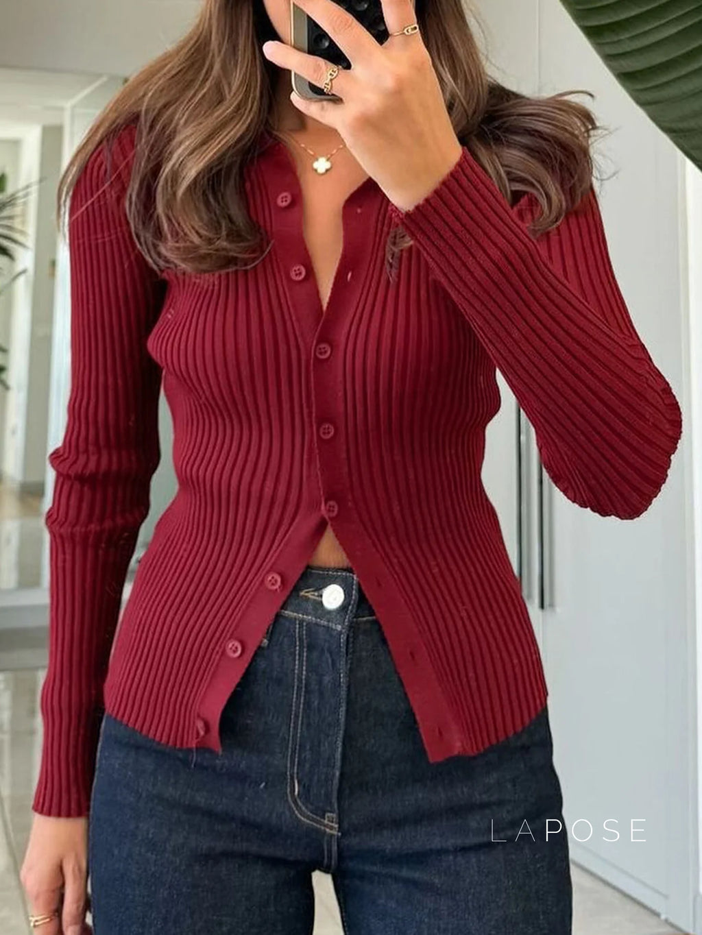 Jessalynn Knit Polo Top