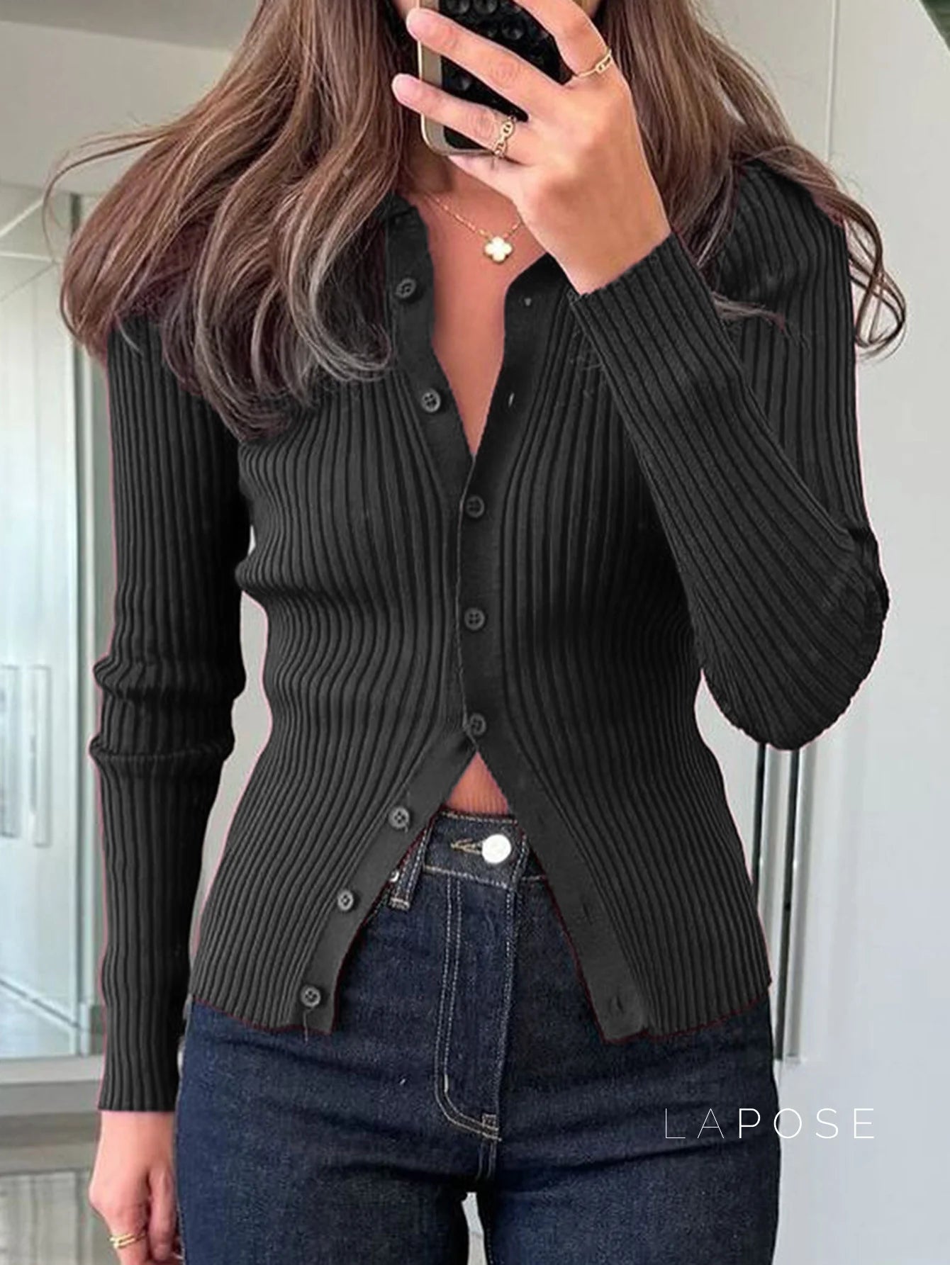 Jessalynn Knit Polo Top