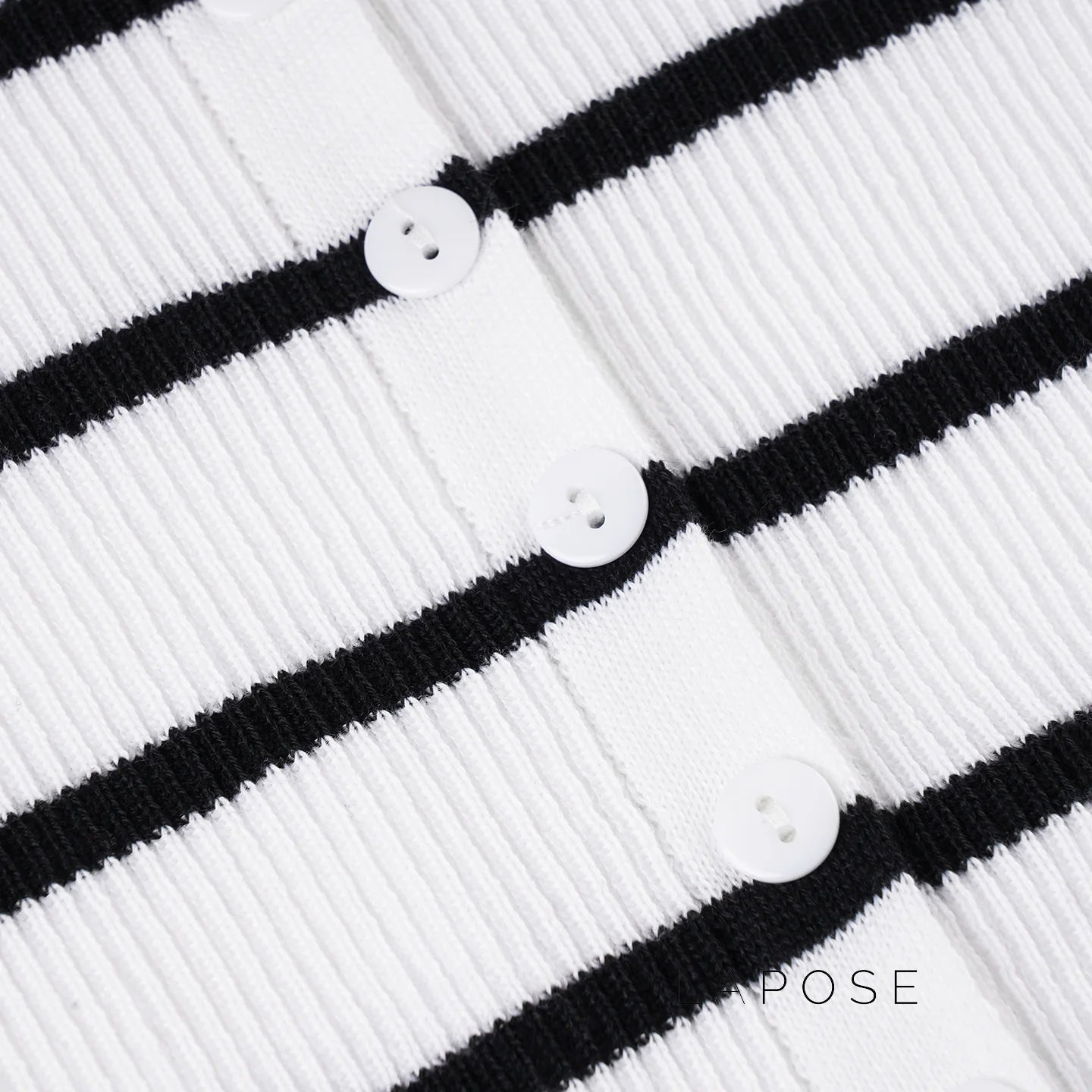 Joyanna Striped Cropped Knit Cardigan