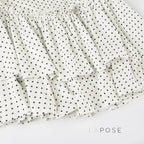 Jumana Polka Dot Smocked Mini Dress