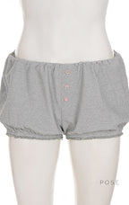 Kaeleigh Waffle Bows Shorts Set