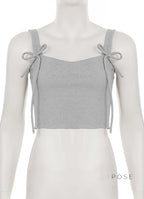 Kaeleigh Waffle Bows Shorts Set