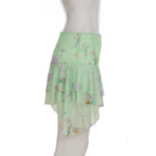 Kaelynn Floral Asymmetric Mini Skirt