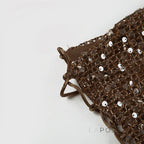 Kaidyn Sequin Crop Tube Top