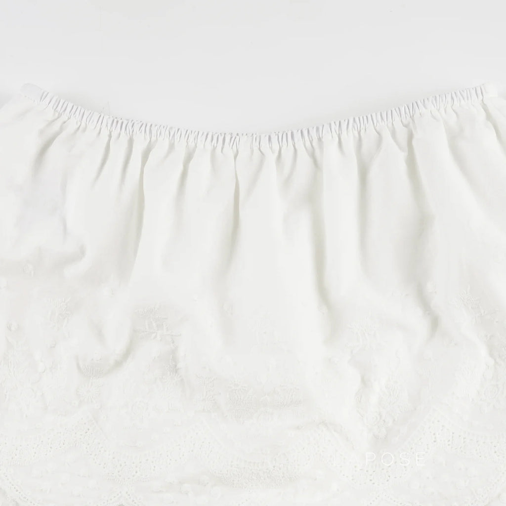 Kalee Low-Rise Lace Mini Skirt