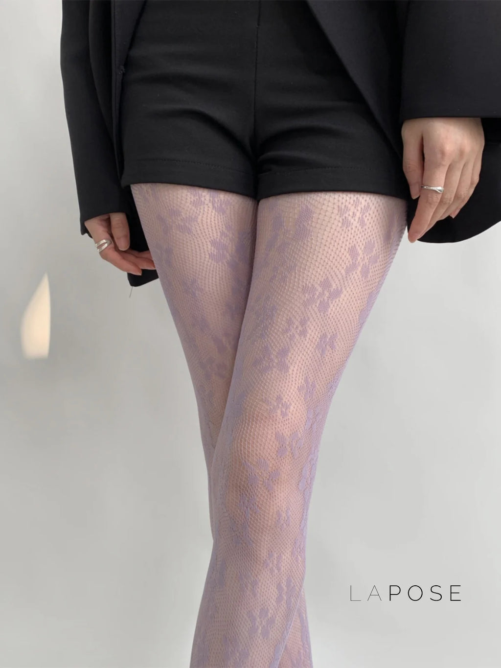 Kaleyah Sheer Lace Print Tights