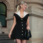 Kalilah Halter Contrast Mini Dress