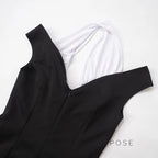 Kalilah Halter Contrast Mini Dress