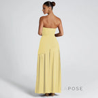 Kamree Strapless Backless Maxi Dress