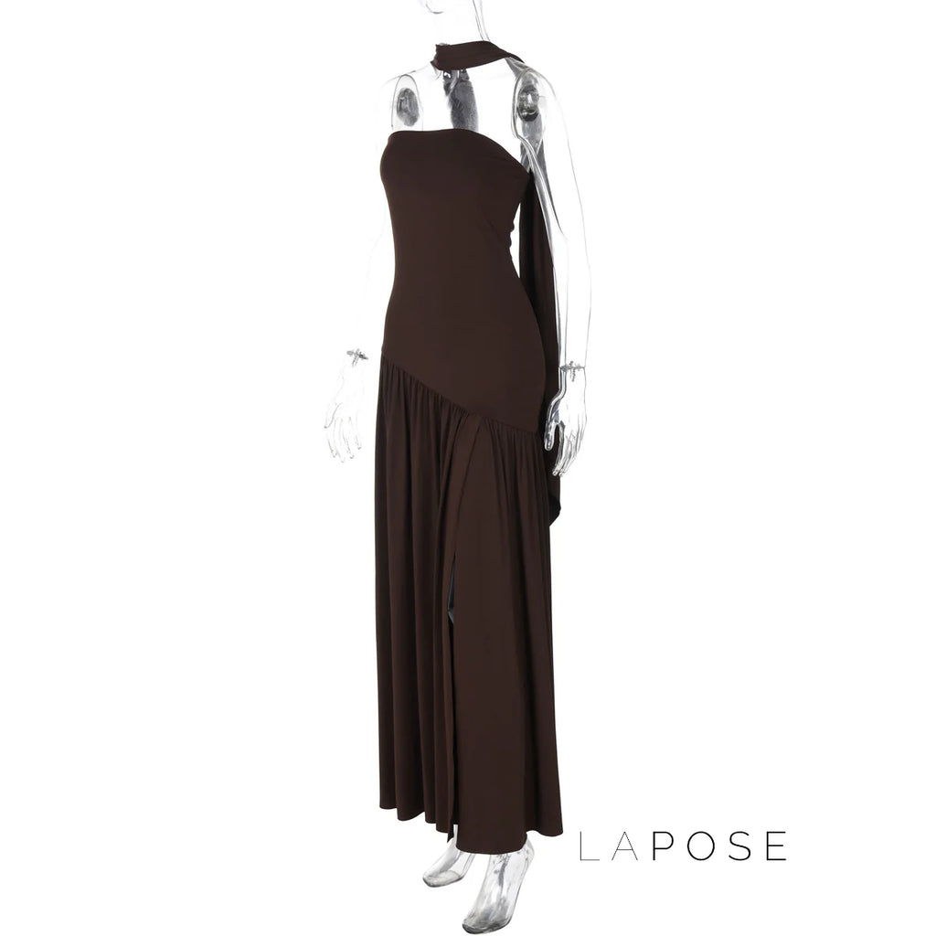 Kamree Strapless Backless Maxi Dress