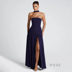 Kamree Strapless Backless Maxi Dress
