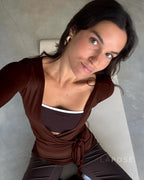 Kamya V-Neck Wrap Top
