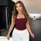 Karolina Lace-Up Halter Top